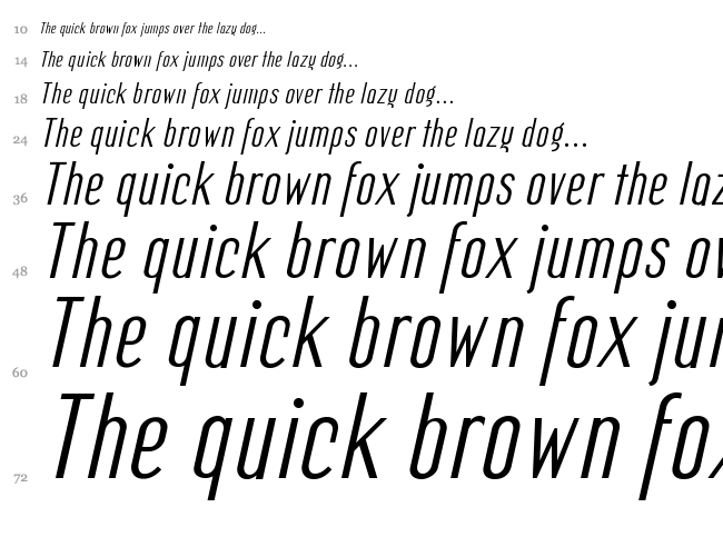 Mager font waterfall